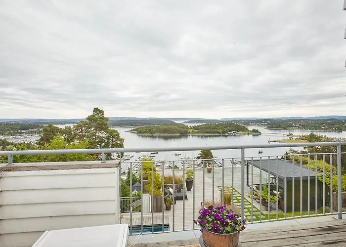 Big With Panoramic Views, Terrace, Pool, Close To Oslo